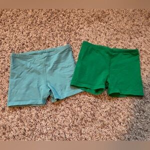 Primary Undershorts Bundle Pool and Grass Cotton Blend Shorts Size 4-5